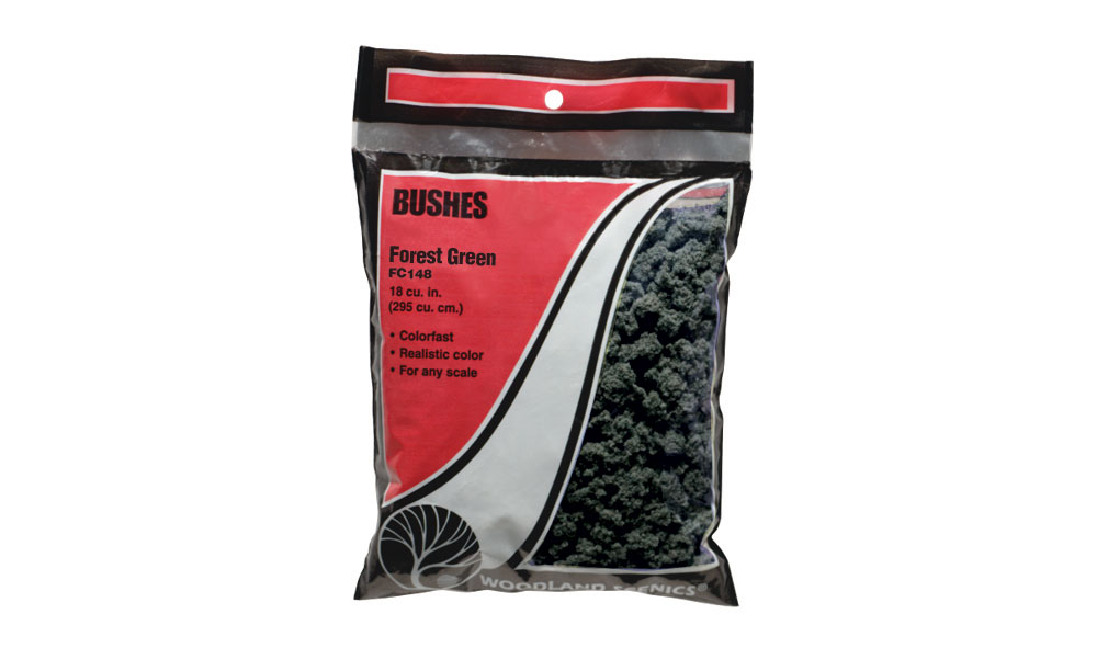 Woodland Scenics FC148 Bushes Forest Green - Bag