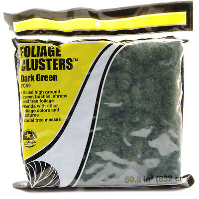 Woodland Scenics FC59 Foliage Clusters Bag - Dark Green