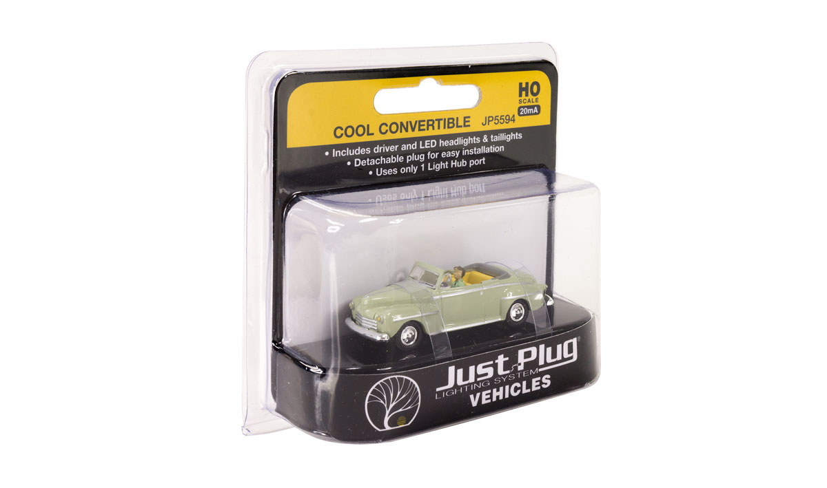 Woodland Scenics HO JP5594 Just Plug Vehicles - Cool Convertible