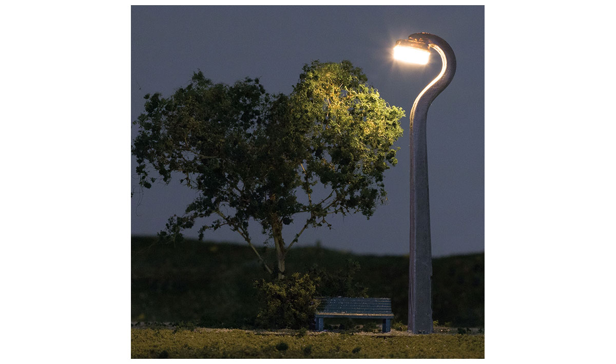 Woodland Scenics HO JP5677 Just Plug Lighting System - Concrete Lamp - 3 per package
