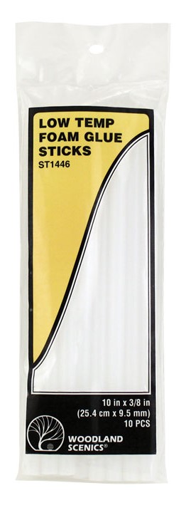 Woodland Scenics ST1446 Low Temp Foam Glue Sticks - 10 per package
