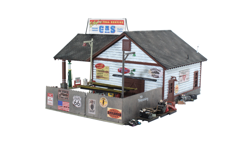 Woodland Scenics N BR4935 Built & Ready Ethyl's Gas & Service
