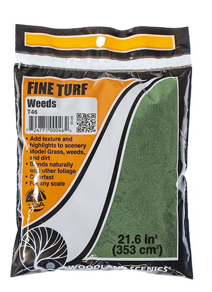 Woodland Scenics T46 Fine Turf - Bag - Weeds