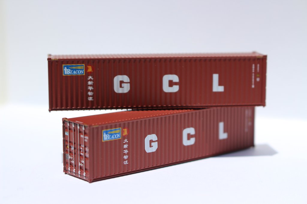 Jacksonville Terminal Company N 405032 40' High Cube  Container BEACON / GCL Dual Scheme 2-Pack