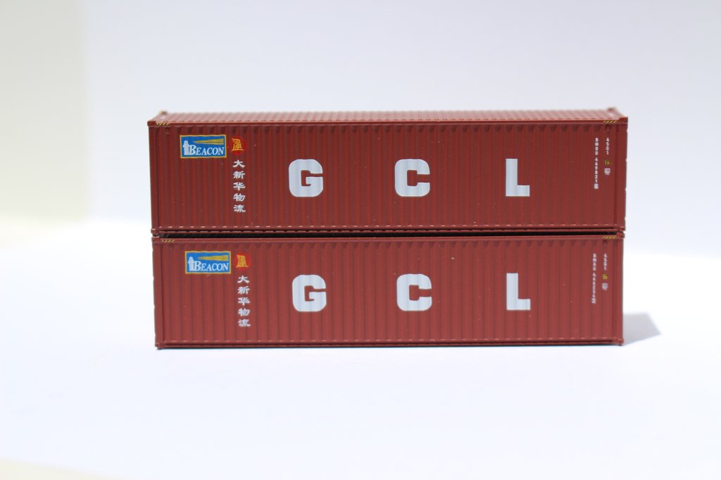 Jacksonville Terminal Company N 405032 40' High Cube  Container BEACON / GCL Dual Scheme 2-Pack