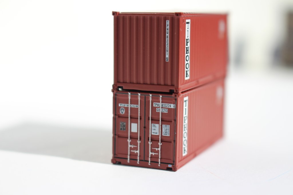 Jacksonville Terminal Company N 205302 20' Standard Height Container TIPHOOK 2-Pack