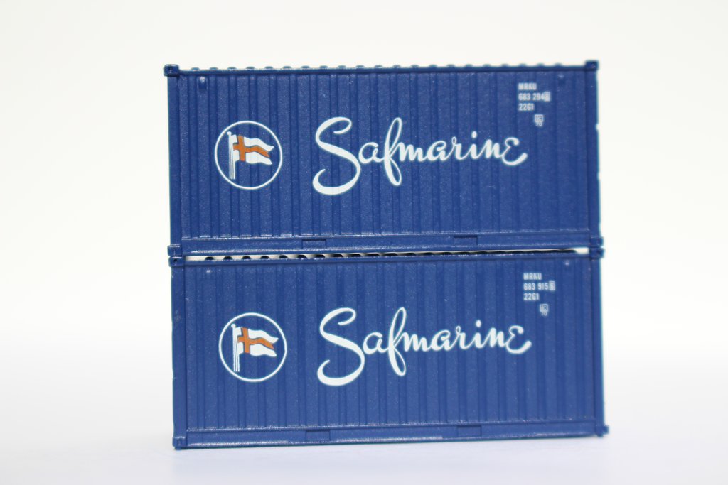 Jacksonville Terminal Company N 205304 20' Standard Height Container SAFMARINE 2-Pack