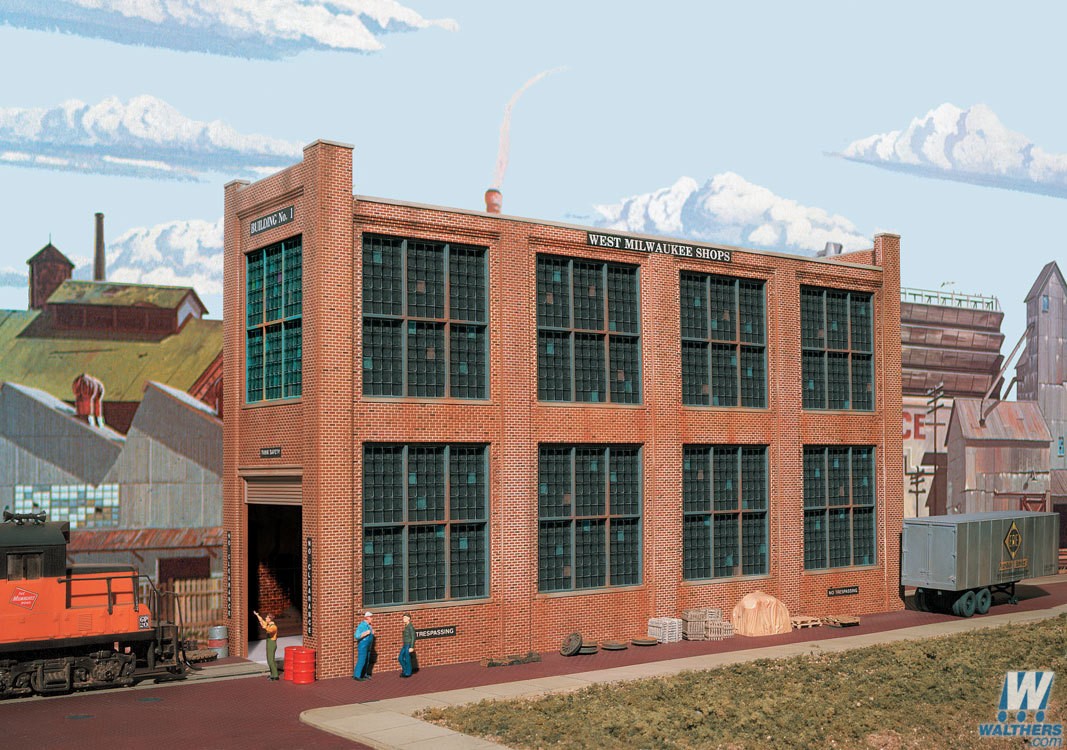 Walthers Cornerstone HO 933-3165 Shop Building No. 1 - Kit