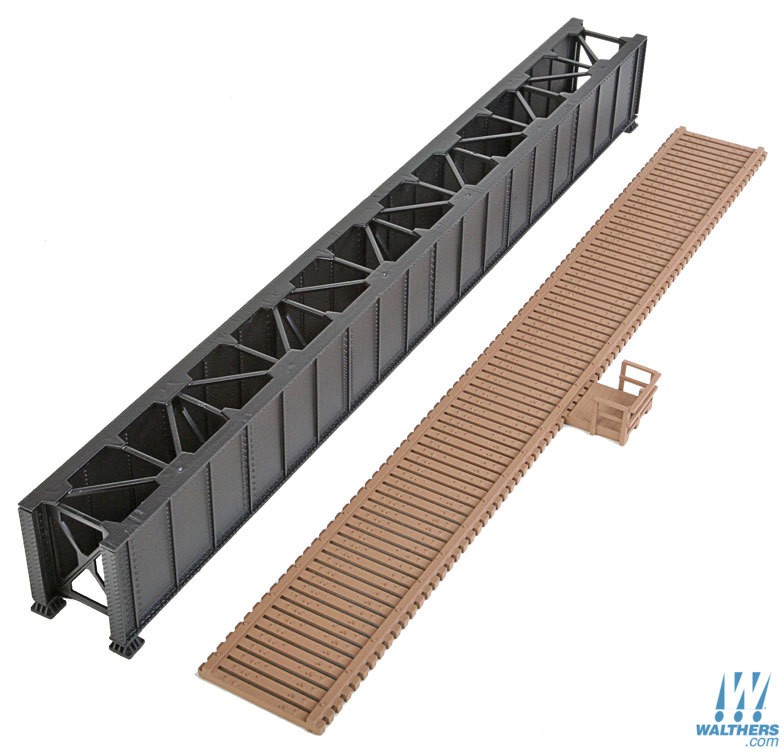 Walthers Cornerstone HO 933-4508 90' Single-Track Deck Girder Bridge - Kit