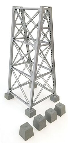 Walthers Cornerstone HO 933-4554 Steel Railroad Bridge Tower - Kit