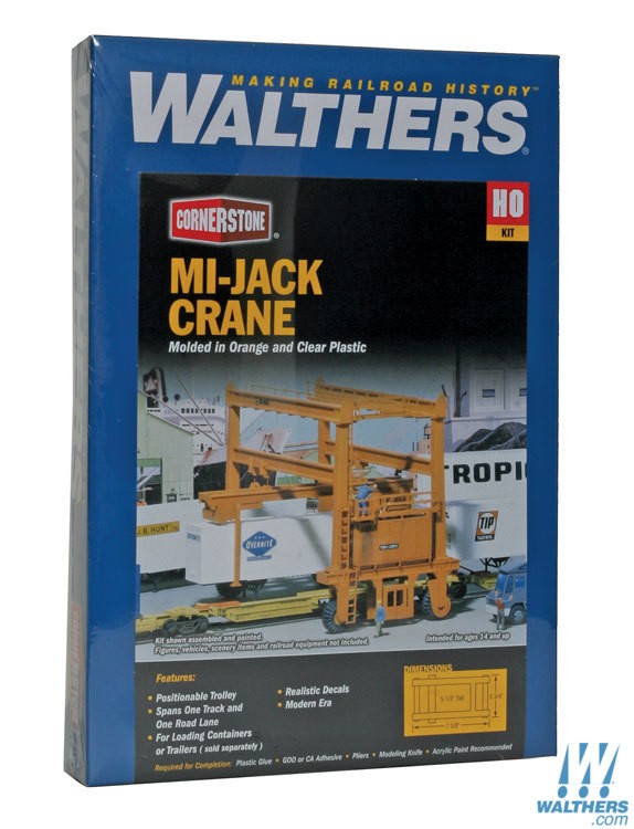 Walthers Cornerstone HO 933-3122 Mi-Jack Crane - Kit