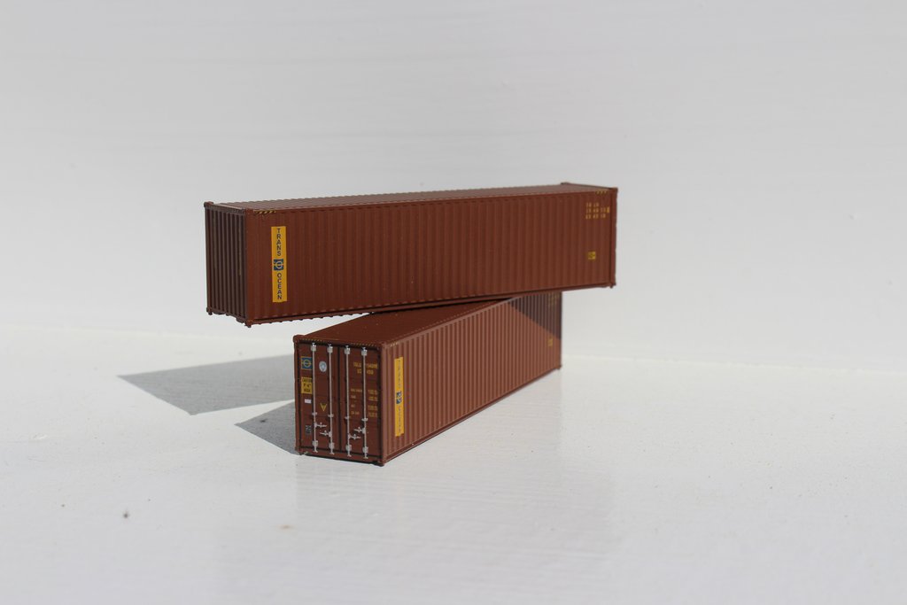Jacksonville Terminal Company N 405027 40' High Cube Container TRANS OCEAN 2-Pack