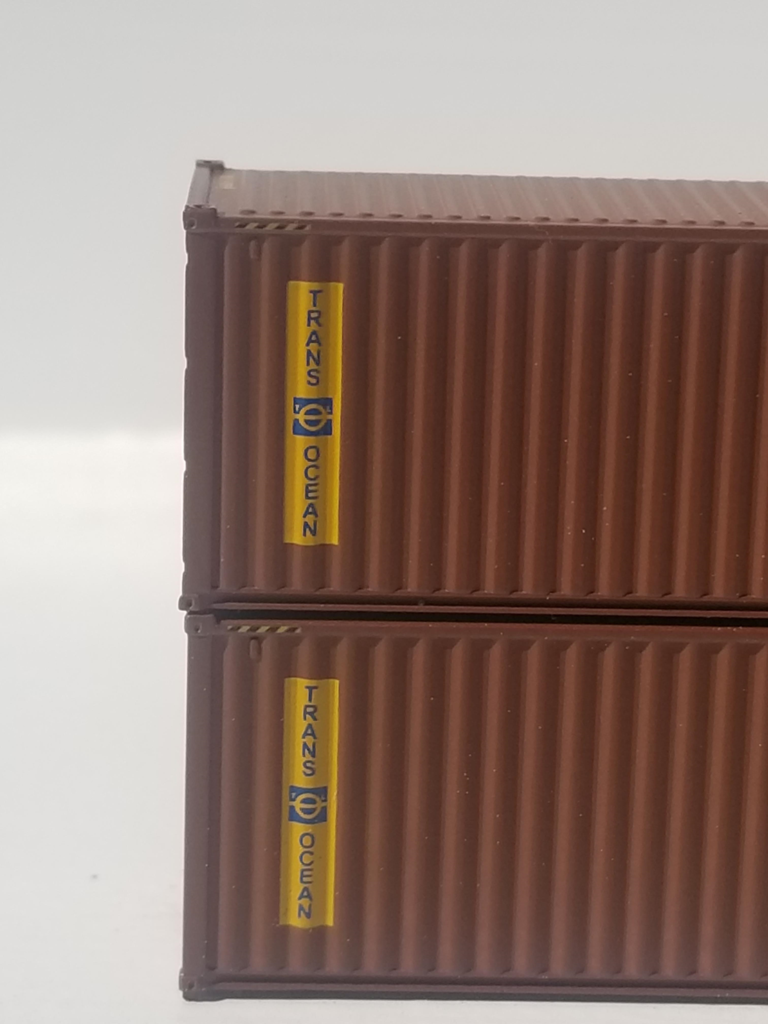 Jacksonville Terminal Company N 405027 40' High Cube Container TRANS OCEAN 2-Pack