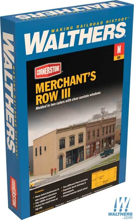 Walthers Cornerstone N 933-3851 Merchant's Row III - Kit