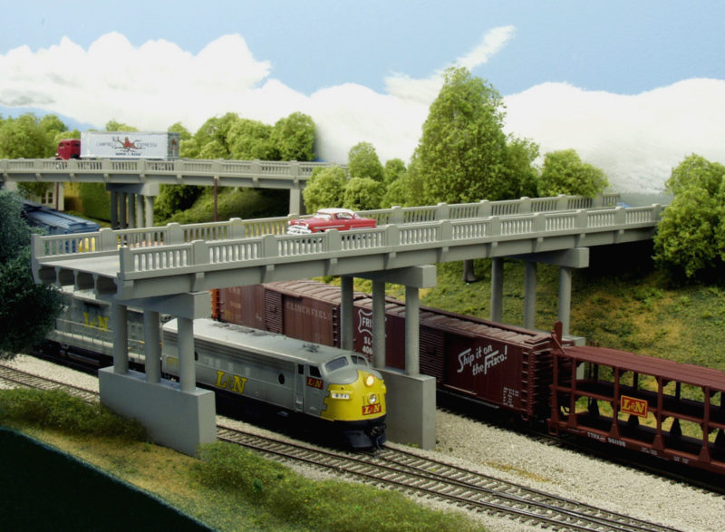 Rix Products HO 628-0103 Early 150 ft Highway Overpass - Kit