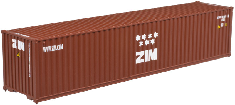 Atlas N 50004168 40' Standard Height Container ZIM Set #1