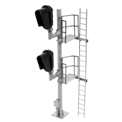 Atlas HO 70000097 Railroad Signal System - Signal - Hooded Modern Double Head Right