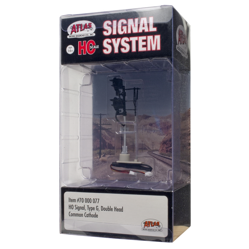 Atlas HO 70000077 Railroad Signal System - Signal - Type G Double Head