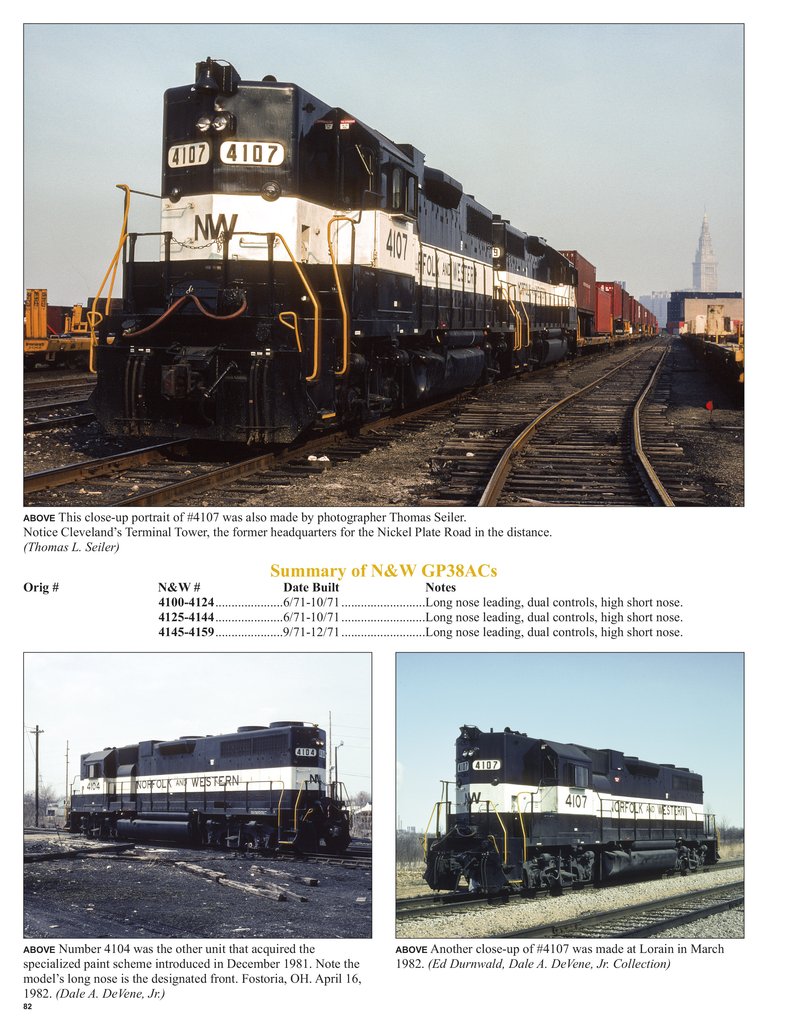 Morning Sun Books 1683 Norfolk & Western Railway in Color Volume 3 1955-82 2nd Generation Road Switchers and Newer Power