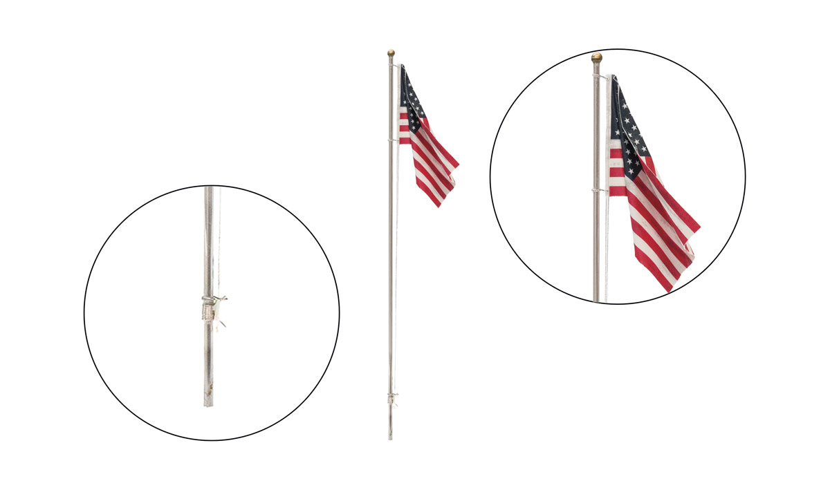 Woodland Scenics HO/N JP5952 Just Plug Lighting System - US Flag Large - Pole - Spotlight