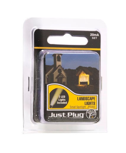Woodland Scenics HO/N JP5956 Just Plug Lighting System - Landscape Lights - Small Spotlight - 2 per pack
