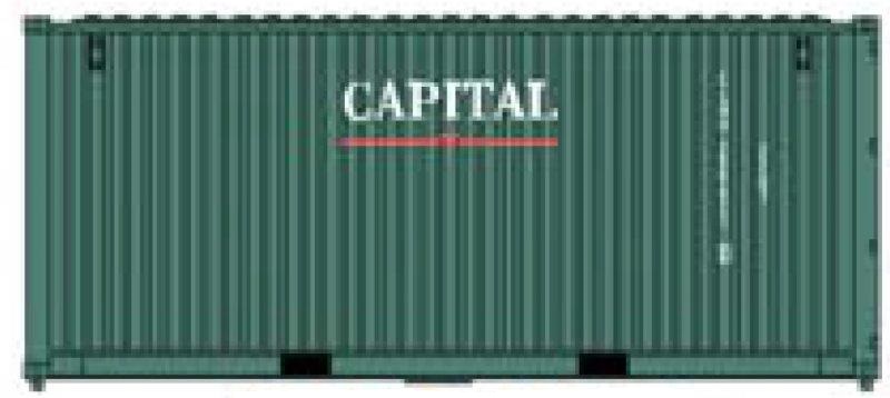 Jacksonville Terminal Company N 205317 20' Standard Height Container CAPITAL 2-Pack