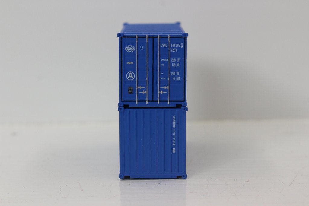 Jacksonville Terminal Company N 205315 20' Standard Height Container COSCO SHIPPING 2-Pack