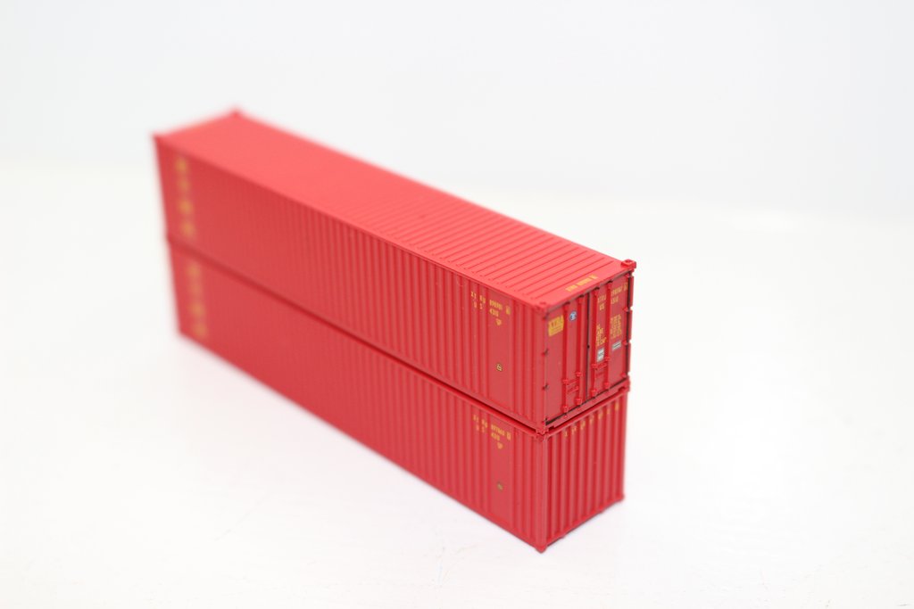 Jacksonville Terminal Company N 405608 40' Standard Height 8'6 3 Rib X Panel Containers XTRA 2-Pack