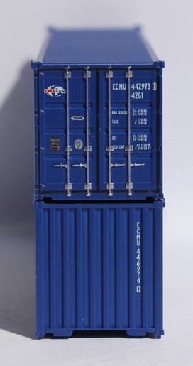 Jacksonville Terminal Company N 405306 40' Standard Height Corrugated Container CMA CGM 2-Pack