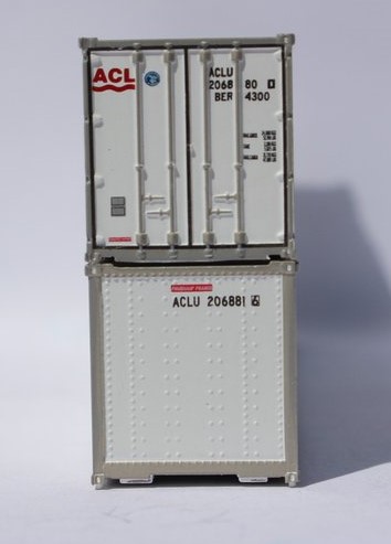Jacksonville Terminal Company N 405651 40' Standard Height 8'6 Smooth-Side Containers ACL 2-Pack