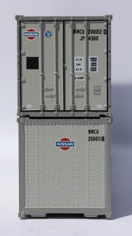Jacksonville Terminal Company N 405660 40' Standard Height 8'6 Smooth-Side Containers NISSAN 2-Pack
