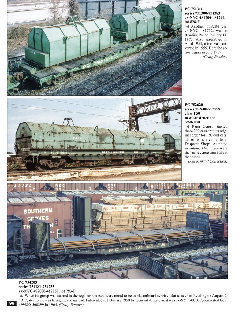 Morning Sun Books 1703 Penn Central Color Guide to Freight and Passenger Equipment Vol. 2