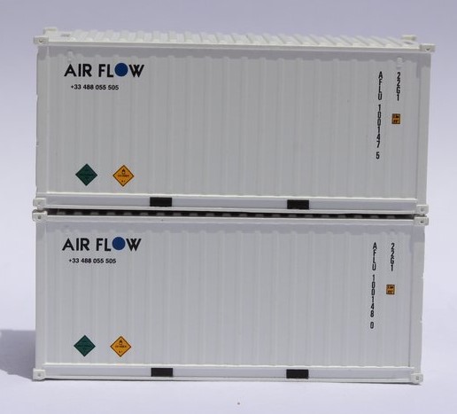 Jacksonville Terminal Company N 205357 20' Standard Height Container AIR FLOW 2-Pack