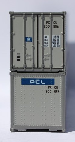 Jacksonville Terminal Company N 405661 40' Standard Height 8'6 Smooth-Side Containers PCL 2-Pack