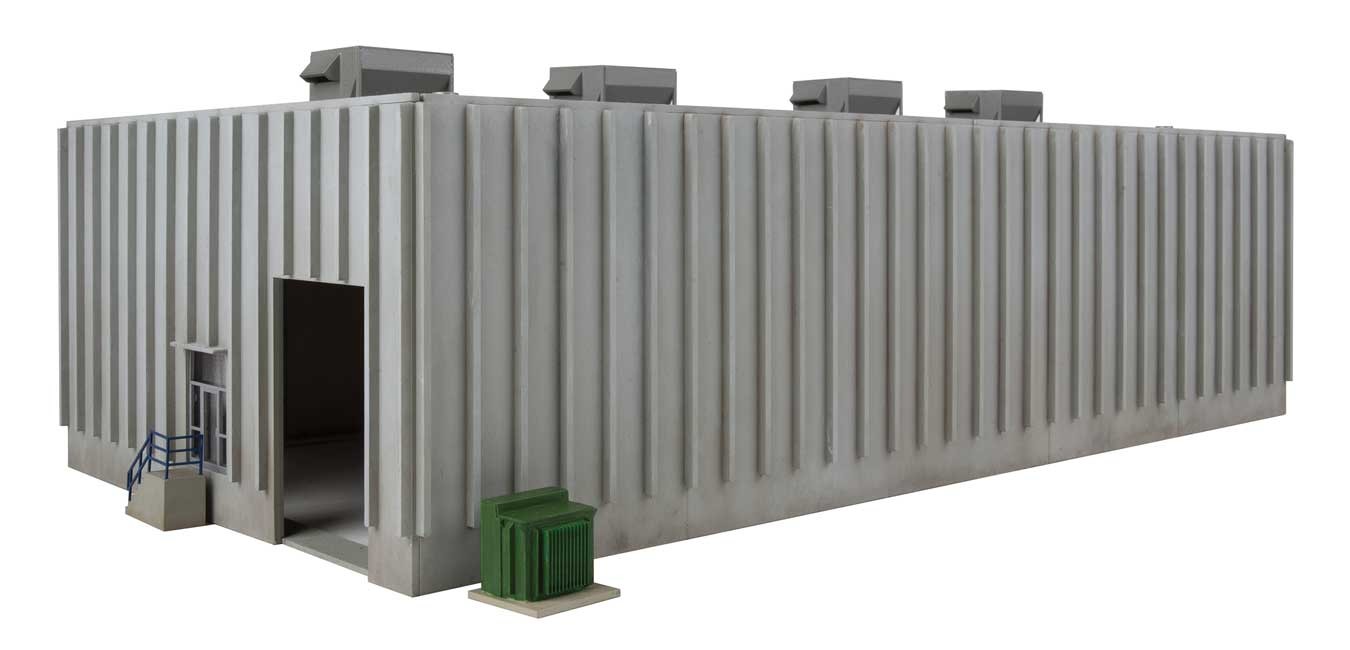 Walthers Cornerstone HO 933-4105 Modern Concrete Grocery Warehouse - Kit
