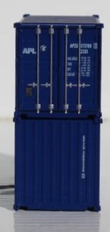 Jacksonville Terminal Company N 205368 20' Standard Height Container American President Lines - APL 2-Pack
