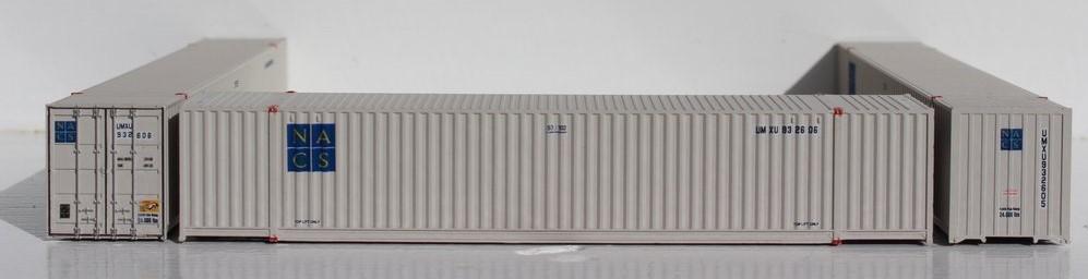 Jacksonville Terminal Company N 535039 53' High Cube Container UMAX patch ex NACS 2-Pack
