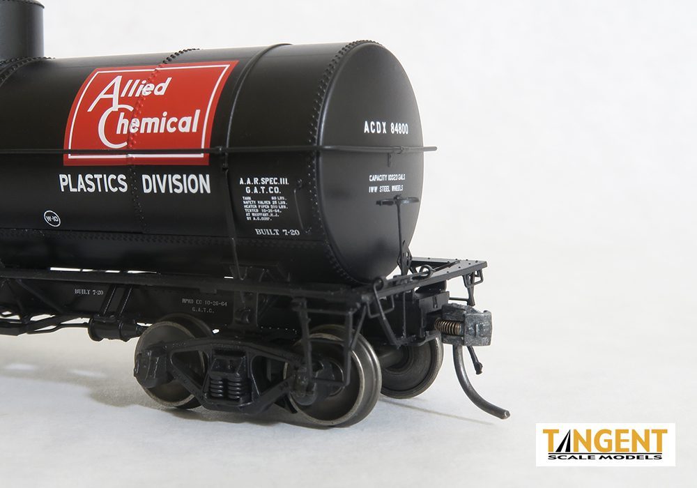 Tangent Scale Models HO 19063-02 General American 1917-design 10,000 Gallon Insulated Tank Car ‘Allied Chemical 1947’ ACDX #84801