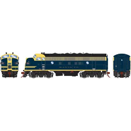 FNTC DCC 22-23　157 Athearn Genesis HO ATHG12317 DCC Ready F7A Santa Fe 'Cat