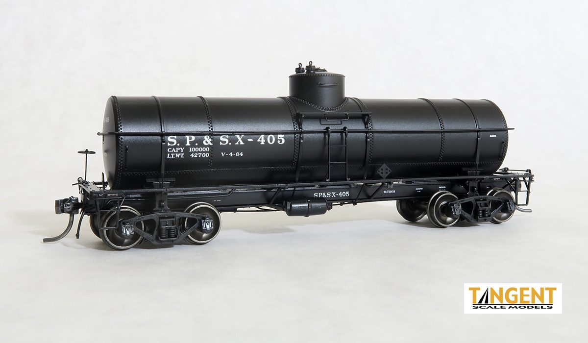 Tangent Scale Models HO 19022-01 General American 1917-design 8000 Gallon Non-Insulated Tank Car Spokane, Portland & Seattle SP&S 'Water Service 1964+' SP&SX #405