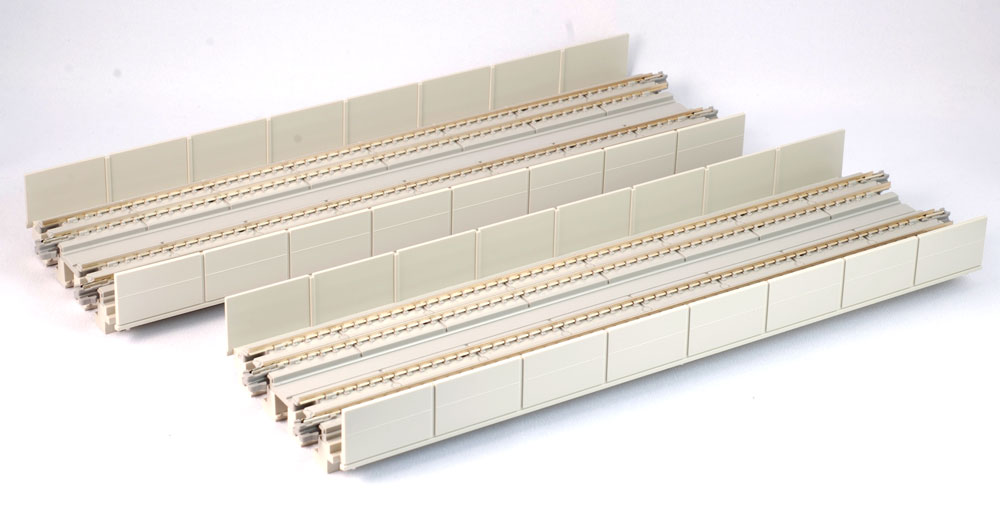 Kato N 20-401 Unitrack Double Track Straight Viaduct 248mm 9-3/4" - 2 Pieces