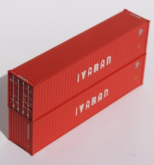 Jacksonville Terminal Company N 405058 40' High Cube Container IVARAN LINES 2-Pack
