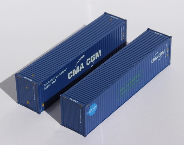 Jacksonville Terminal Company N 405089M 40' High Cube Container CMA CGM 'Mix Pack C' 2-Pack