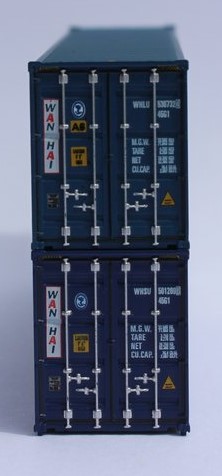 Jacksonville Terminal Company N 405054 40' High Cube Container WAN HAI 2-Pack