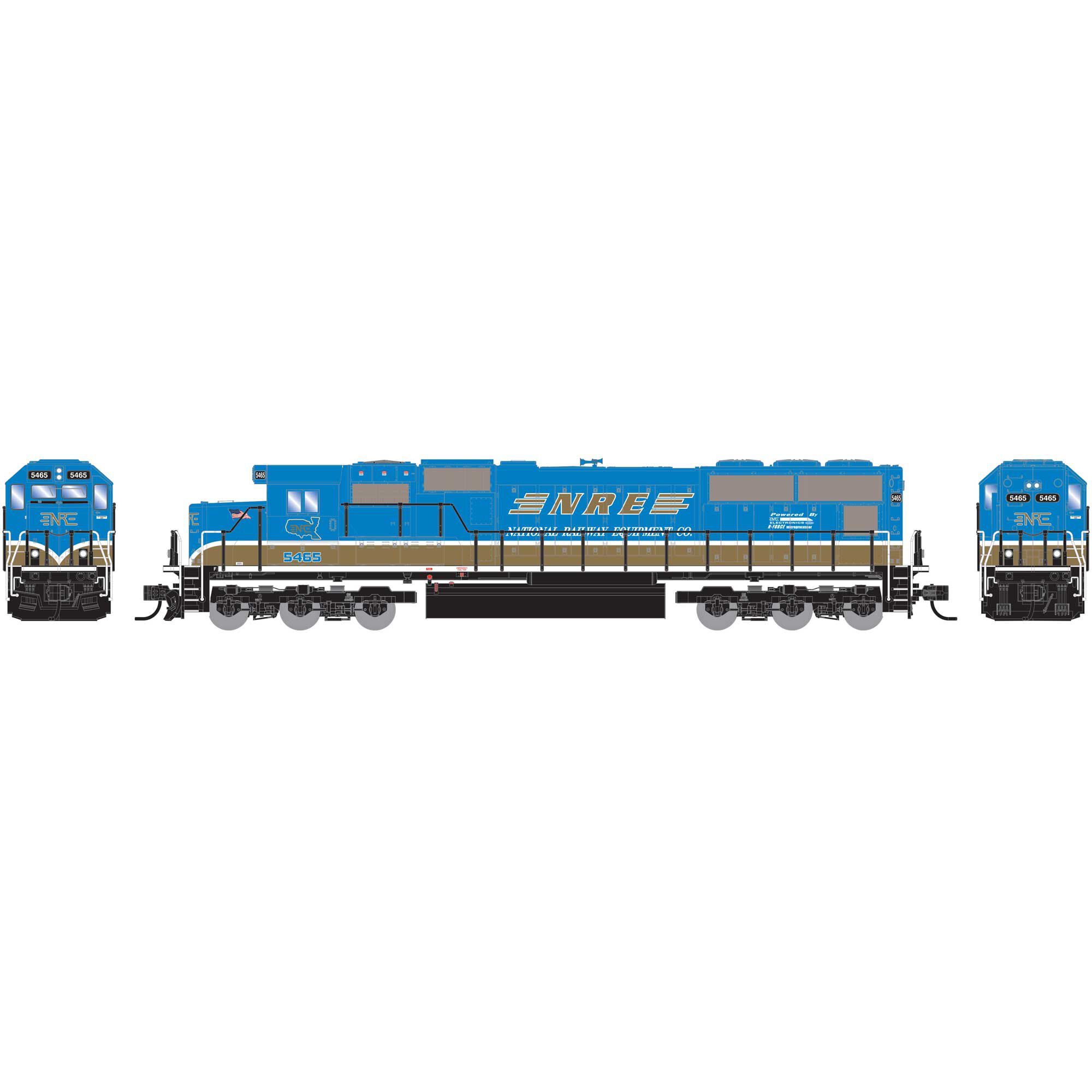 Athearn N ATH3095 DCC Ready EMD SD70 National Railway Equipment NREX #5465
