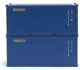 Jacksonville Terminal Company N 205336 20' Standard Height Container Corrugated Side SEACO 2-Pack