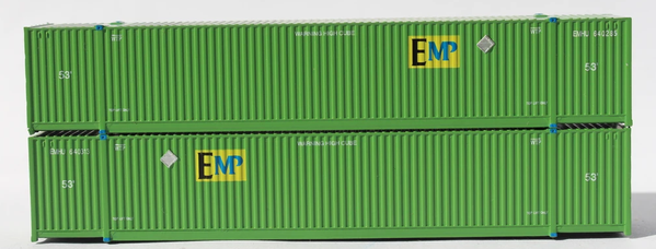 Jacksonville Terminal Company N 537003 53' High Cube Corrugated Containers EMP UP 2 pack