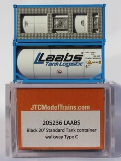 Jacksonville Terminal Company N 205236 20' Standard Tank containers LAABS 2 pack