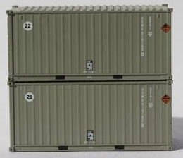 Jacksonville Terminal Company N 205449 20' Standard Height containers USMU 'A', MILITARY SERIES 2 pack