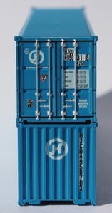 Jacksonville Terminal Company N 405320 40' Standard Height 8'6 Corrugated Side Containers HANJIN 2-Pack